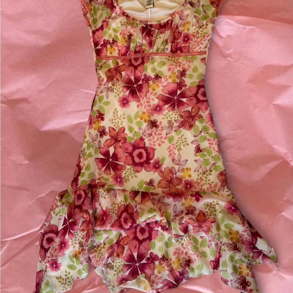 Y2K floral midi dress
